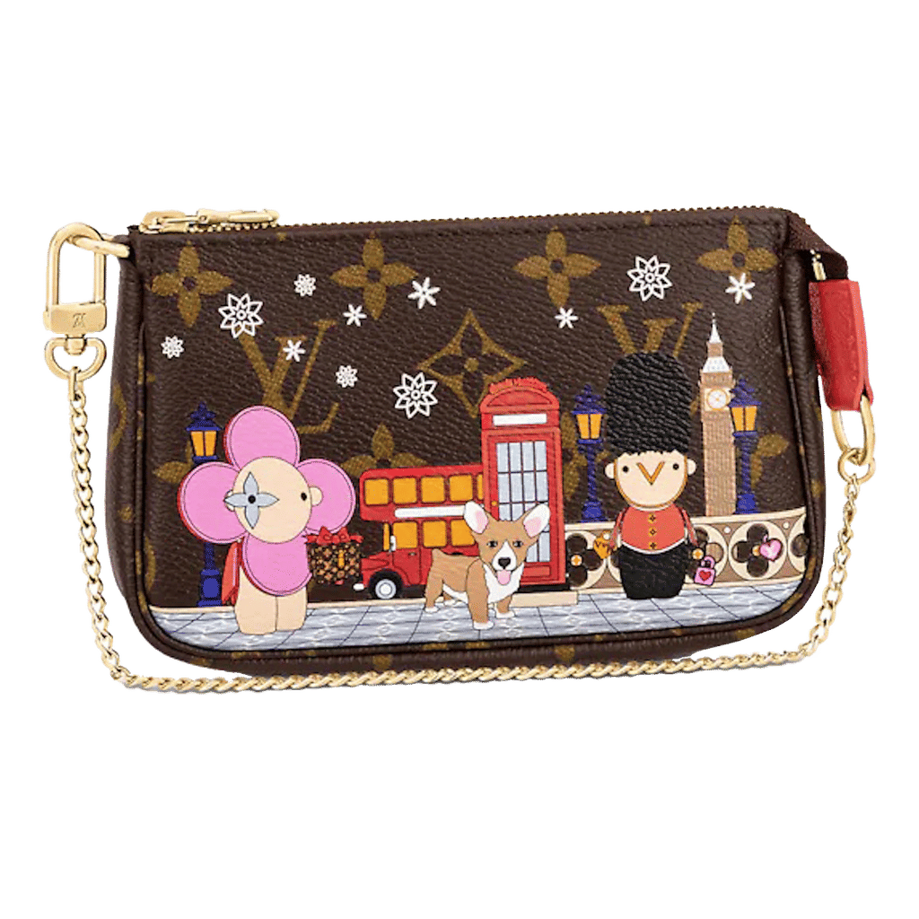 Louis Vuitton Mini Pochette Accessoires Monogram Vivienne Red