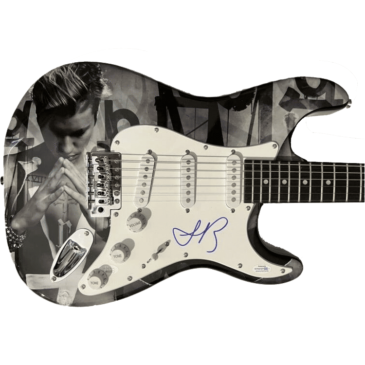 Justin Bieber JSA ACOA Autograph Signed Stratocaster Guitar Full Letter COA