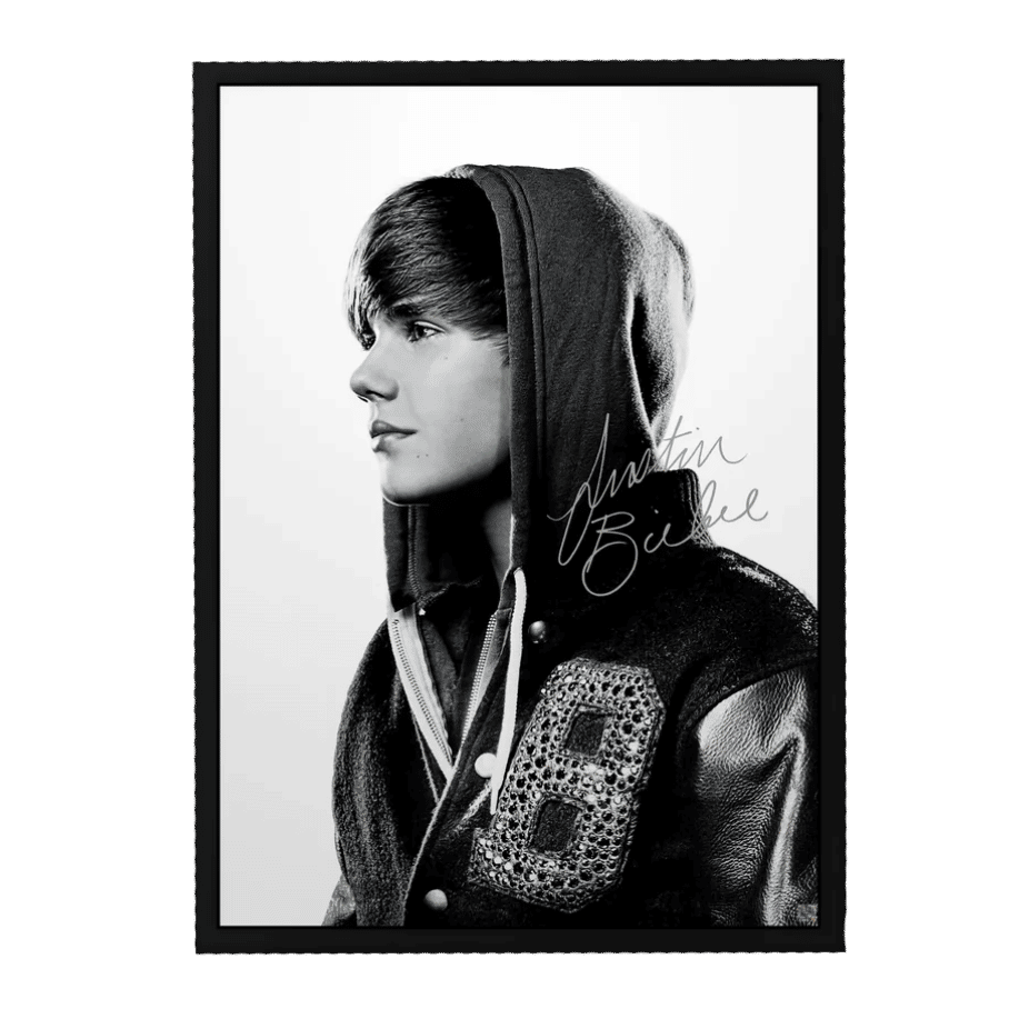 Justin Bieber Signed Poster