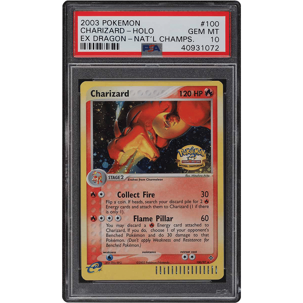 2003 Pokemon EX Dragon National Championship Holo Charizard #100 PSA 10 GEM MINT