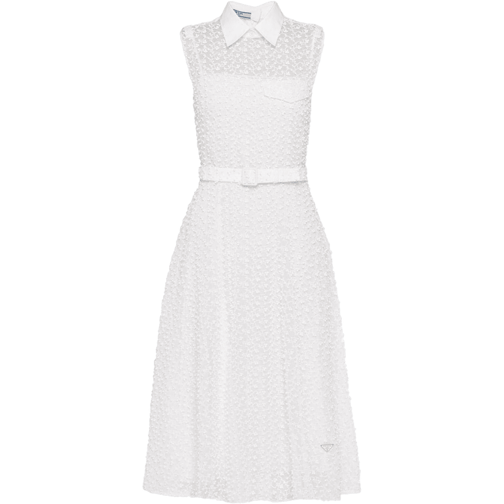 Prada Superposé sleeveless midi dress
