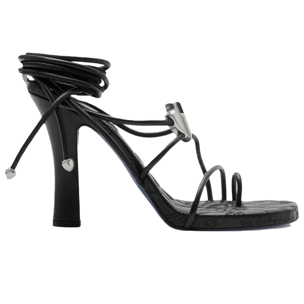 Burberry Ivy Shield leather sandals