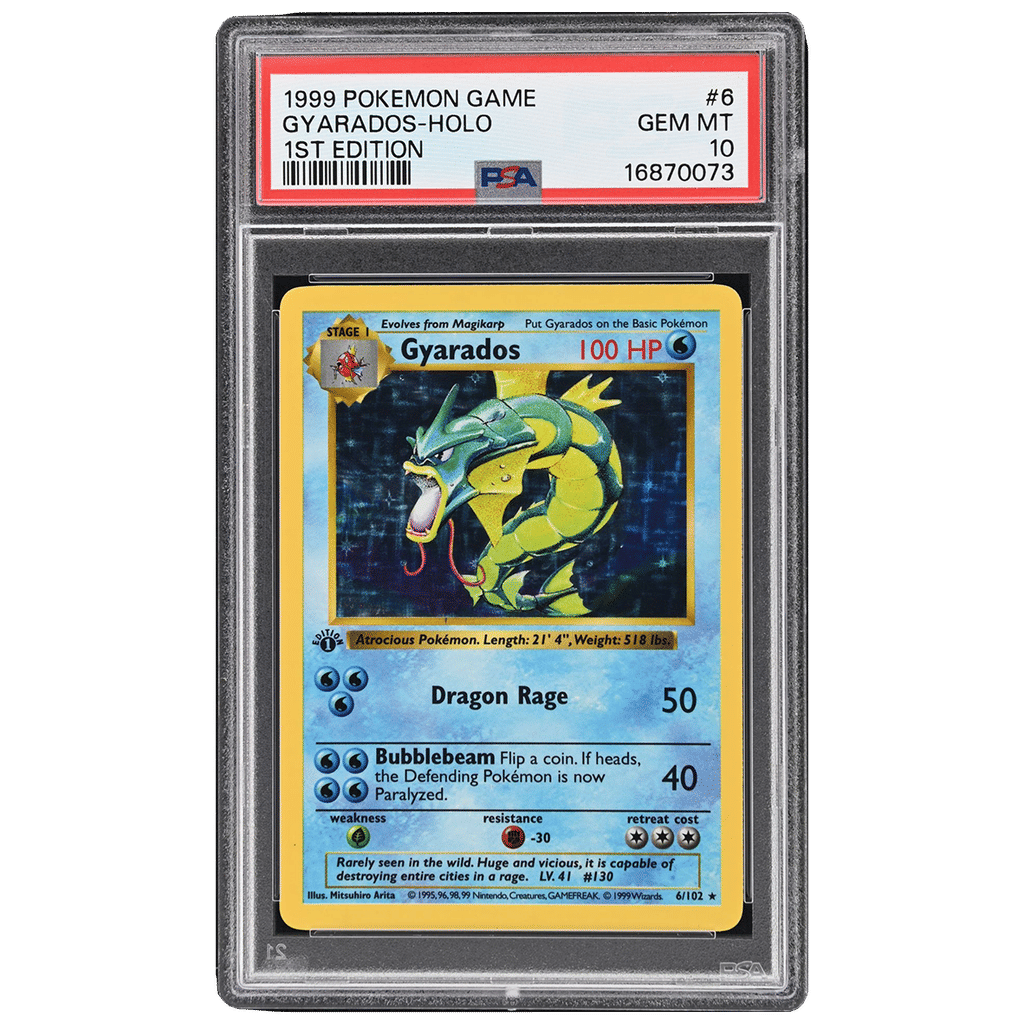 Gyarados-Holo #6 PSA 10 - 1999 Pokemon Game 1st Edition