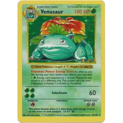 Venusaur - Base Set (Shadowless) (Ungraded)