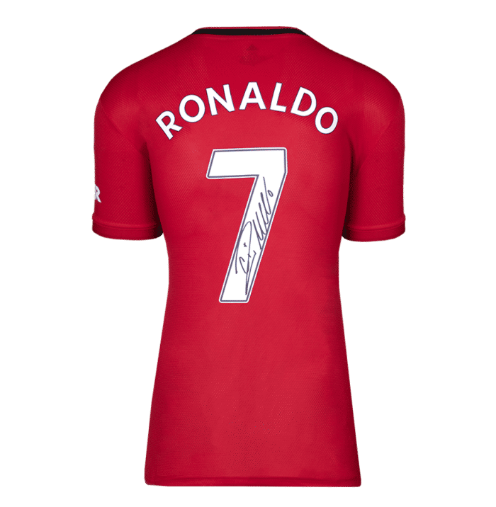Cristiano Ronaldo Back Signed Manchester United 2019-20 Home Shirt