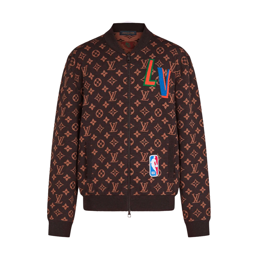 Graphic Blouson Brown