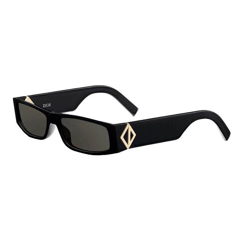 Diamond S1I Rectangular Sunglasses Black