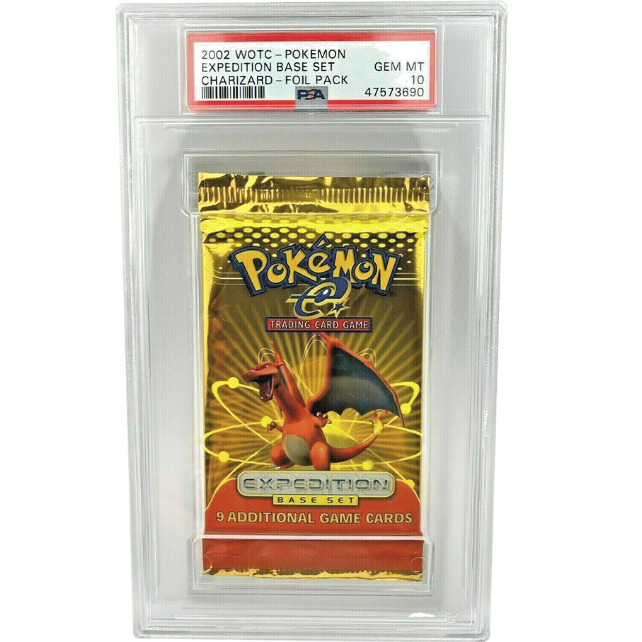 PSA 10 Gem Mint Pokemon Expedition Charizard Booster Pack