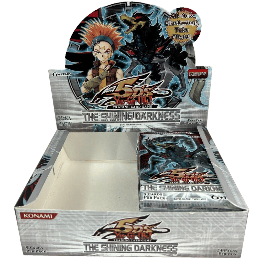 Yugioh 1st Edition The Shining Darkness Booster Box Display With 12 Sealed Packs