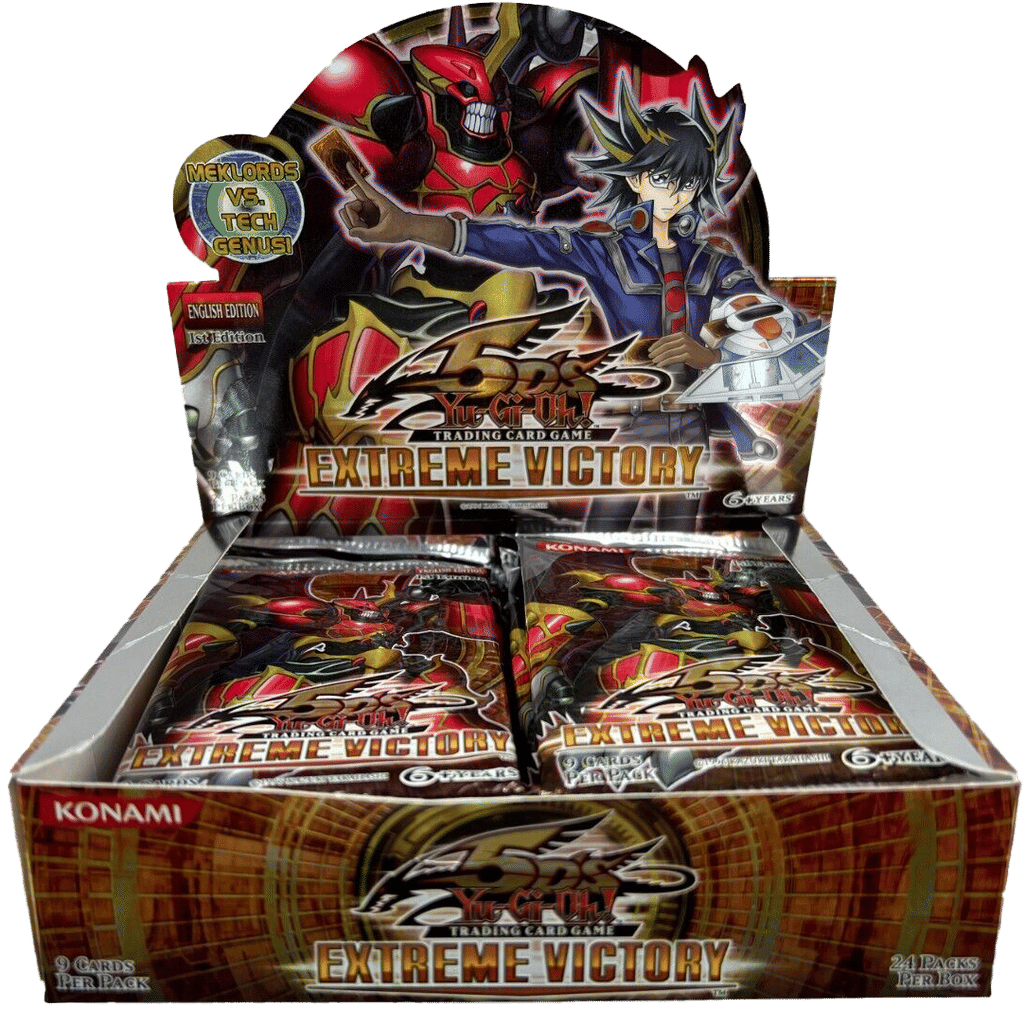 Yugioh 1st Edition Extreme Victory Booster Box Display With 19 Sealed Packs