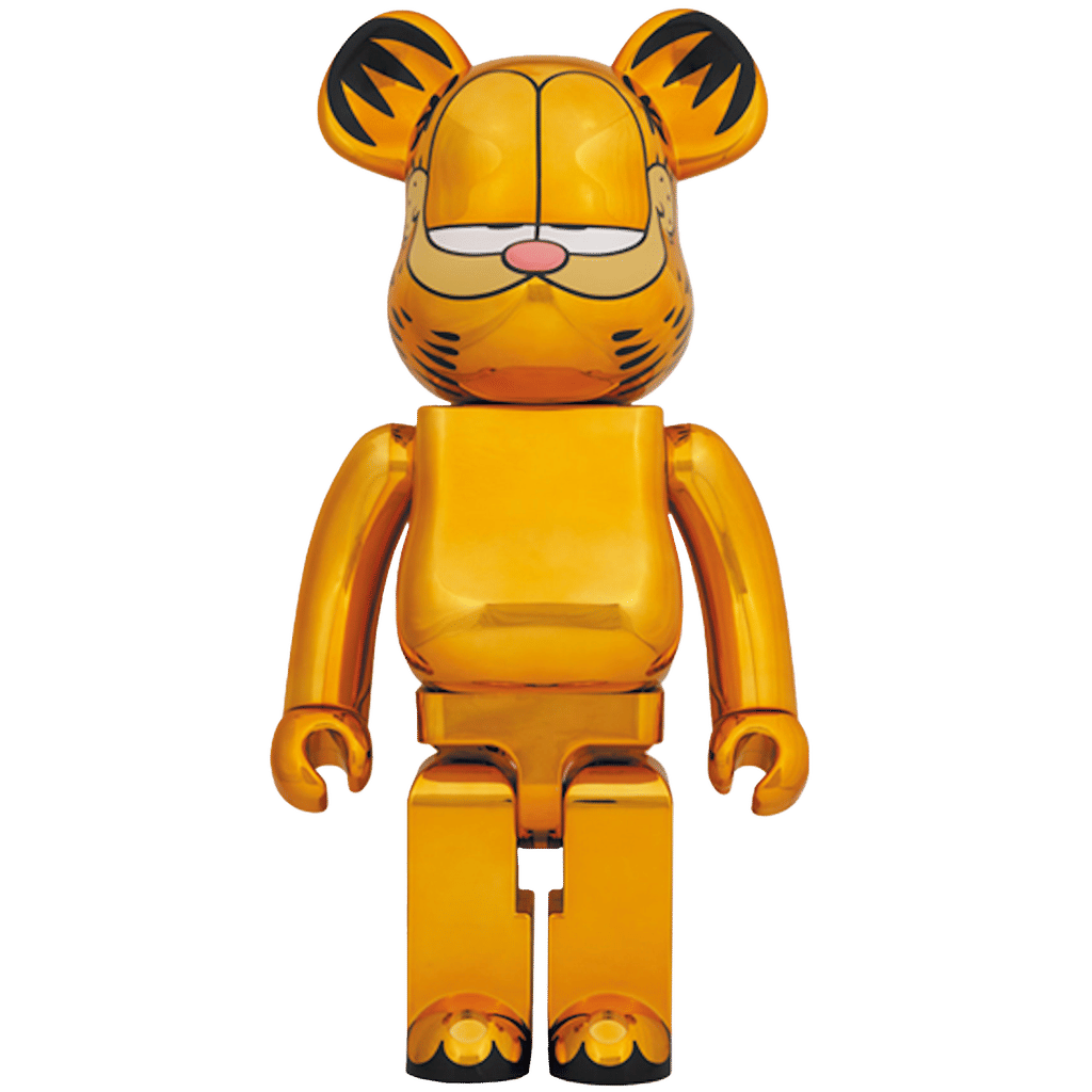 Bearbrick x Garfield 1000% Gold Chrome Ver.