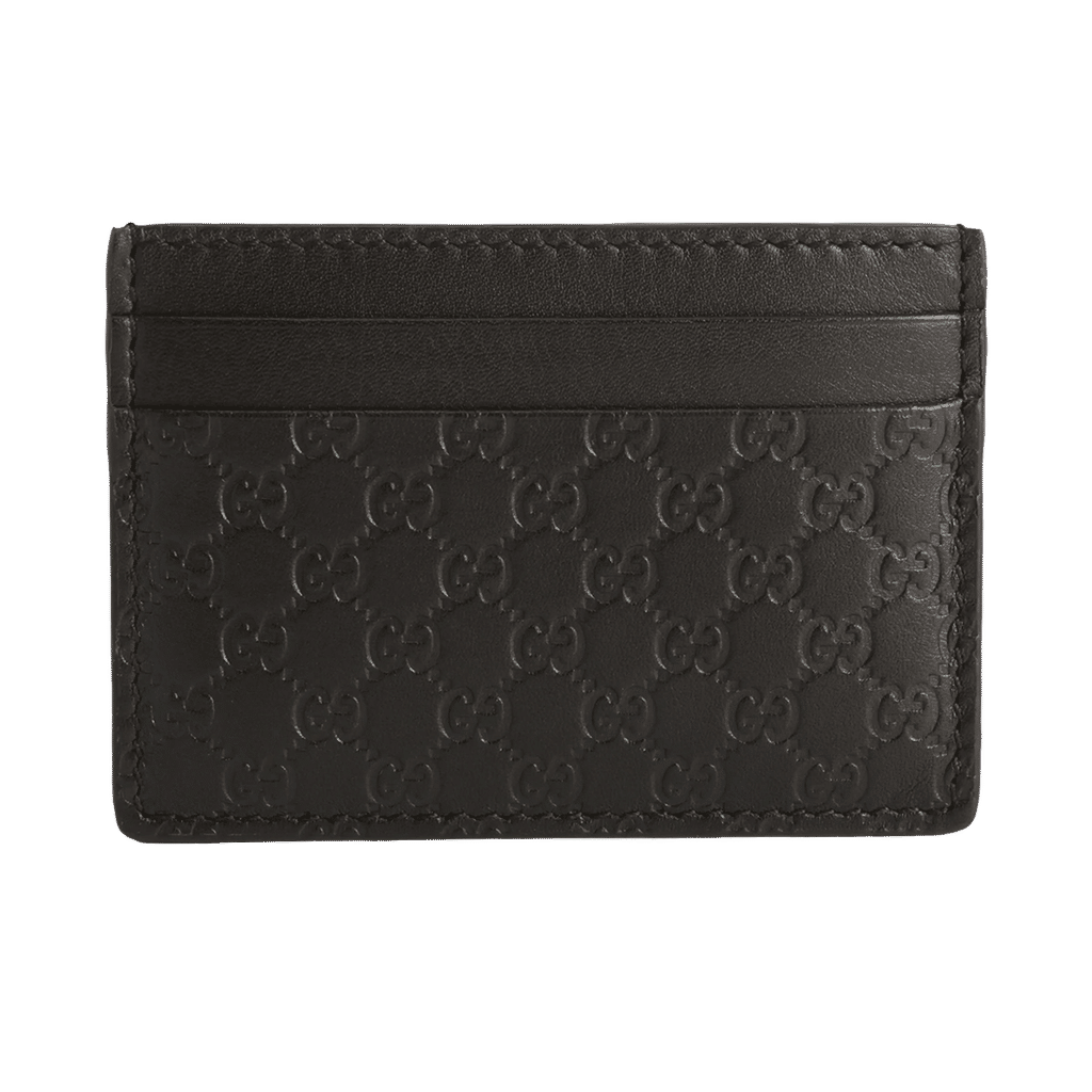 Gucci Card Case Microguccissima Black