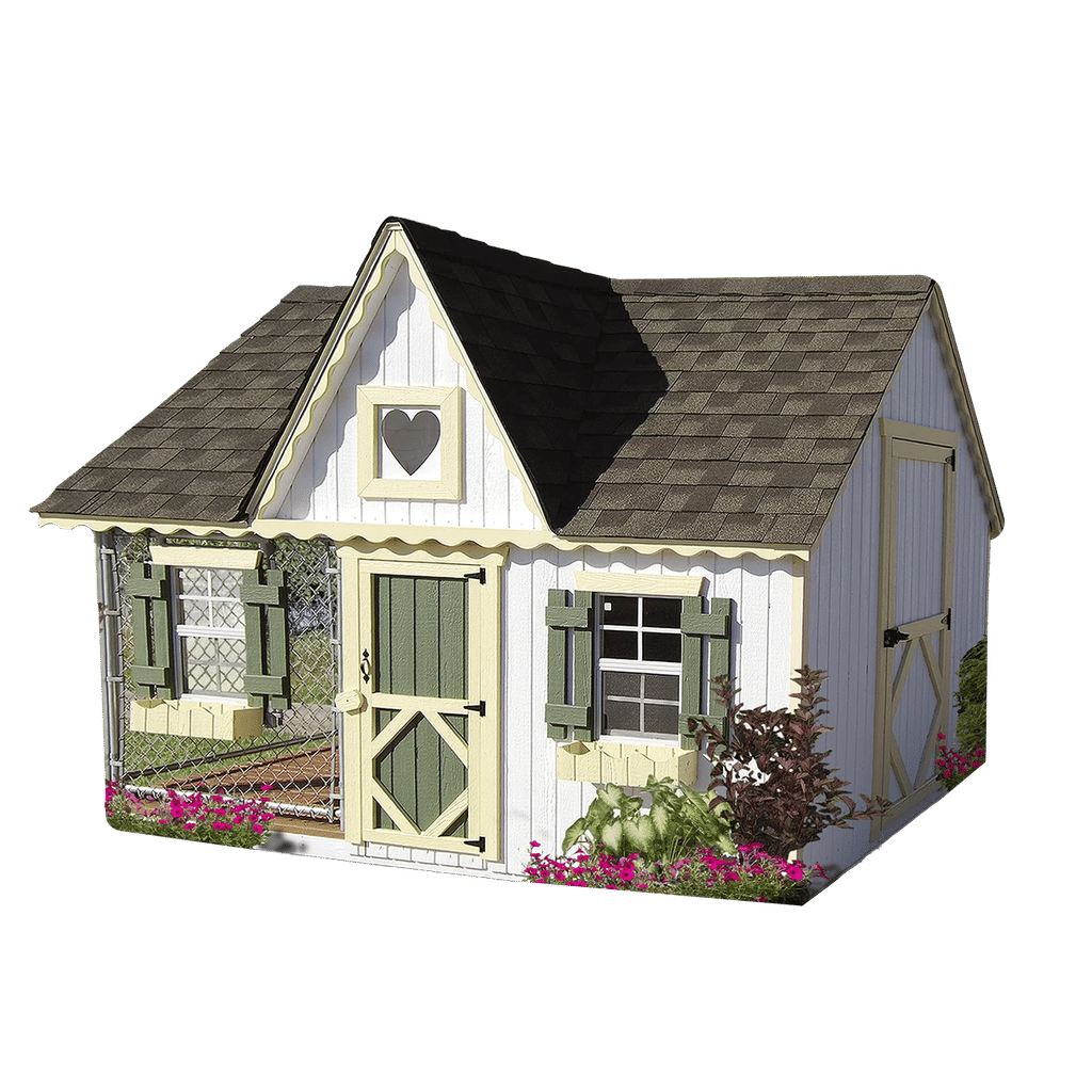Victorian Cottage Kennel Dog House