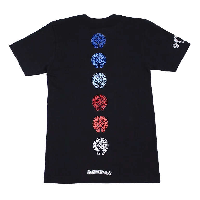 Chrome Hearts Multi Color Horse Shoe T-shirt Black