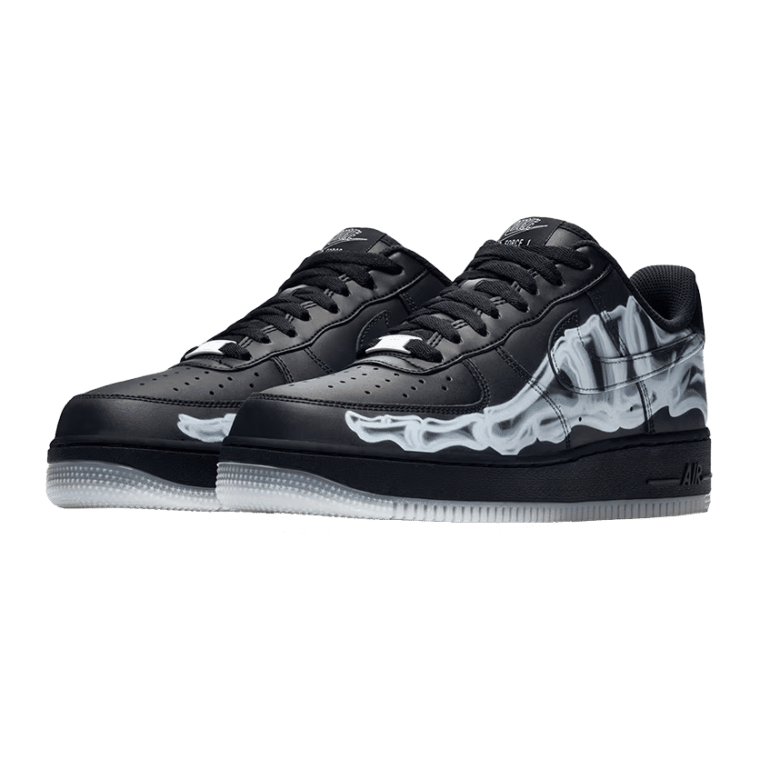 Nike Air Force 1 Low Black Skeleton Halloween (2019)
