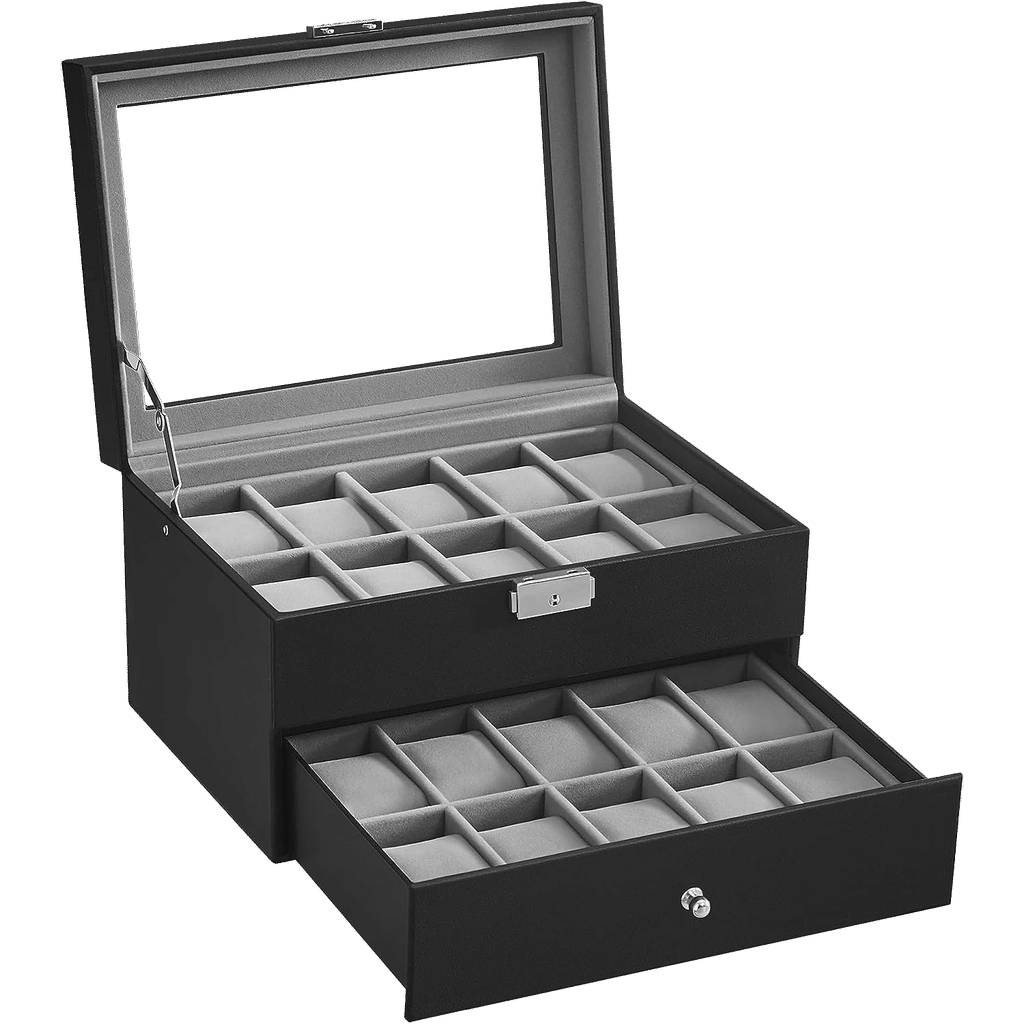 SONGMICS 20-Slot Watch Box