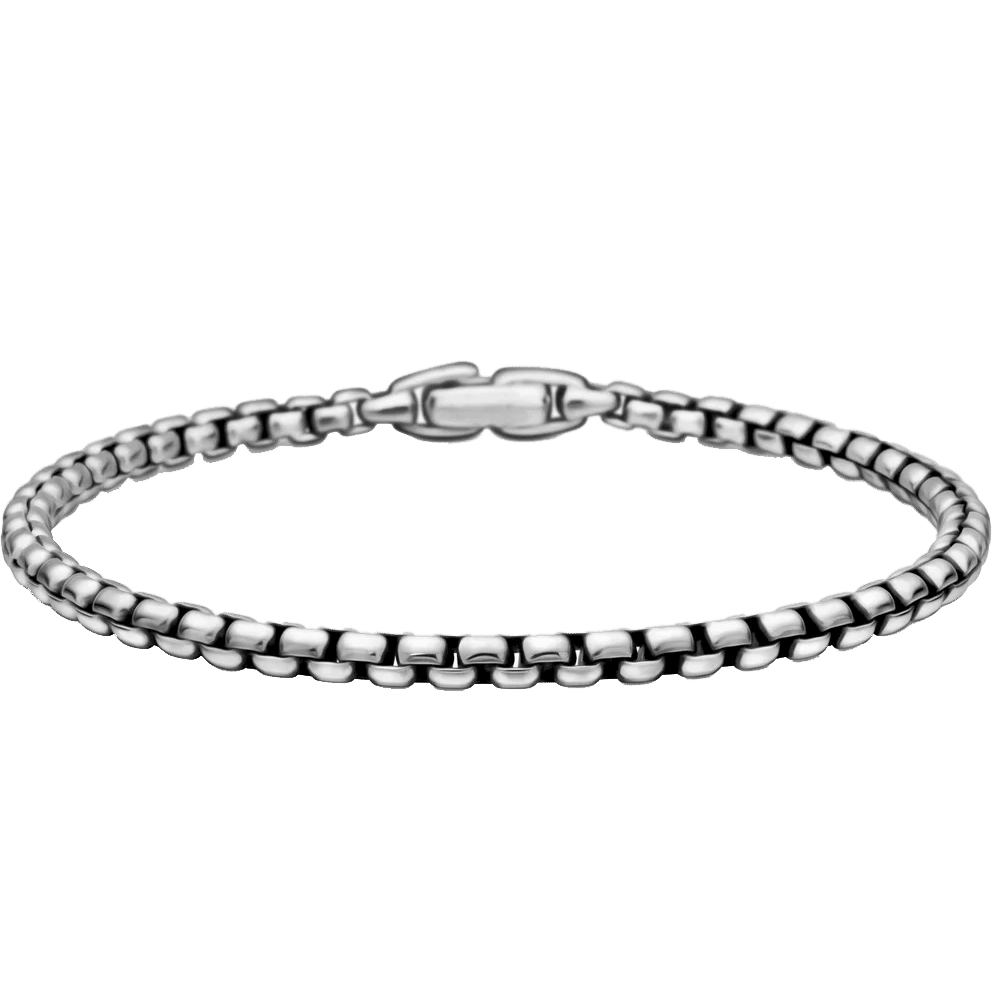 David Yurman Box Chain Bracelet Sterling Silver, 3.6mm