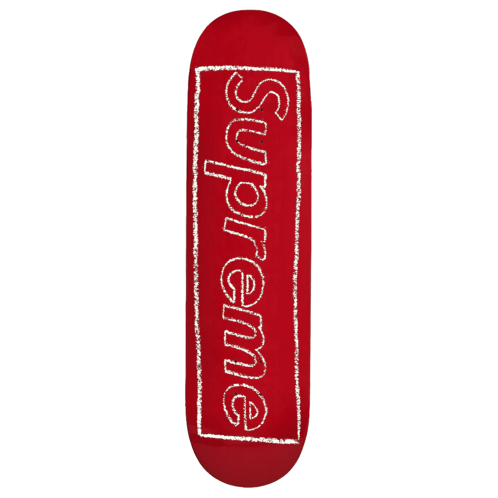 Chalk Logo Skateboard Deck Red