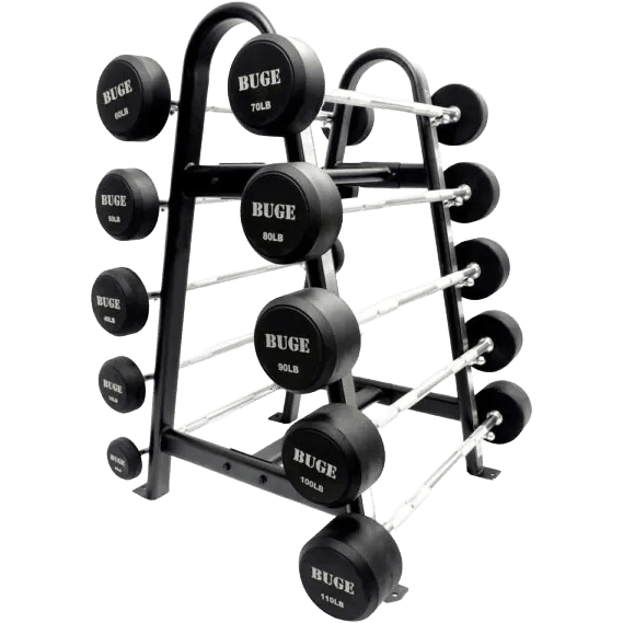 BUGE Fixed Barbell Set Straight & EZ Curl 20-60 Lbs