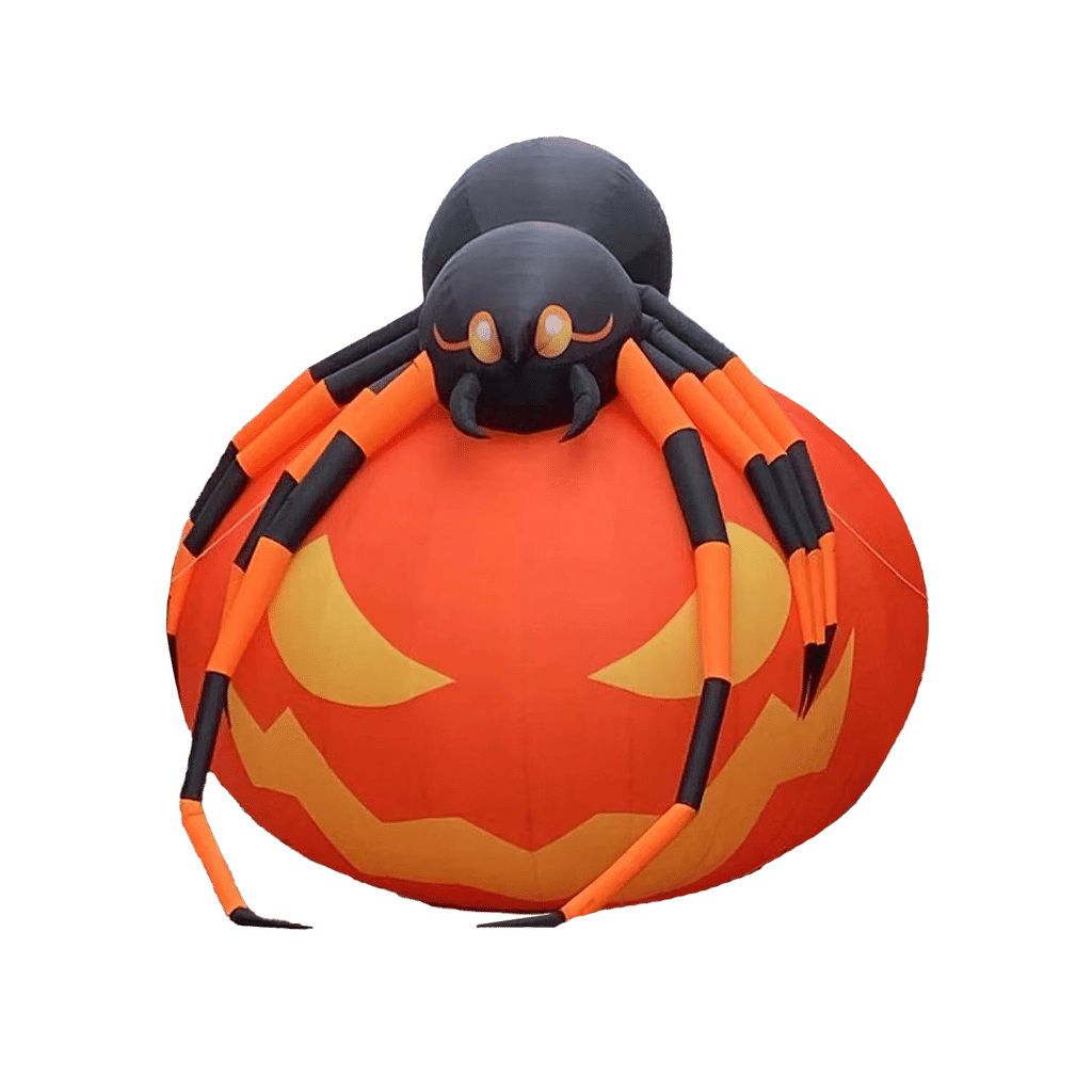  Large 26' Outdoor Inflatable Pumpkin with Spider