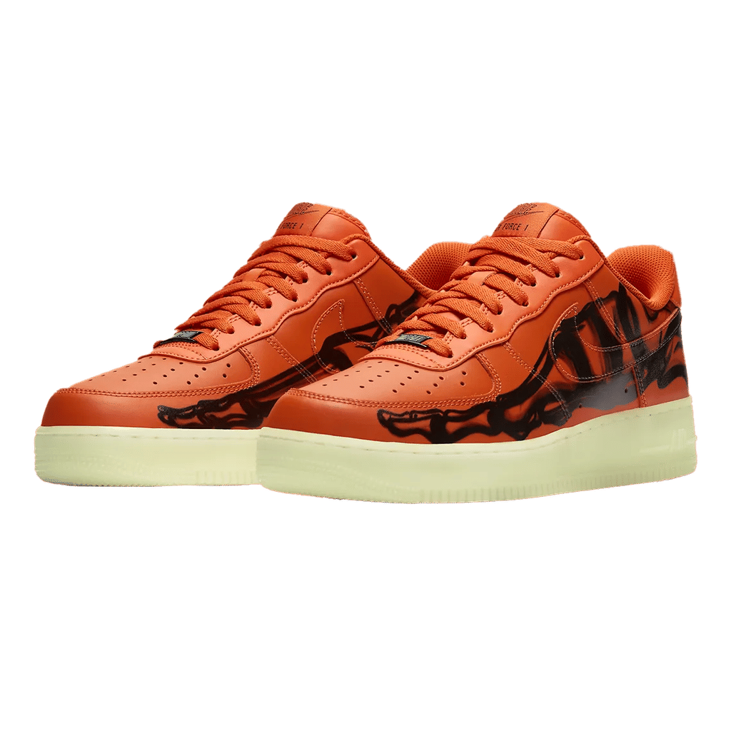 Nike Air Force 1 Low Orange Skeleton Halloween (2020)