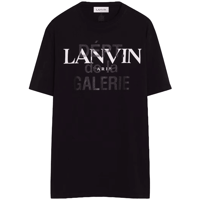 Lanvin x Gallery Dept. Printed T-shirt In French Black