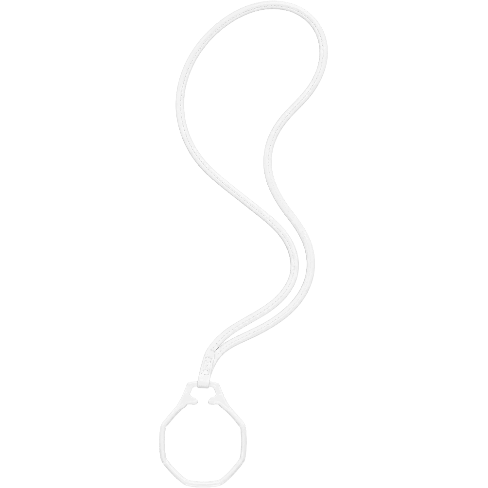 Royal Pop Huit Blanc Lanyard