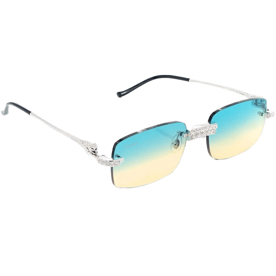 Cartier Glasses Iced Out Diamond Rimless - 3.50ctw - White Gold