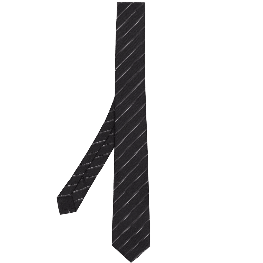 Saint Laurent stripe-print pointed tie