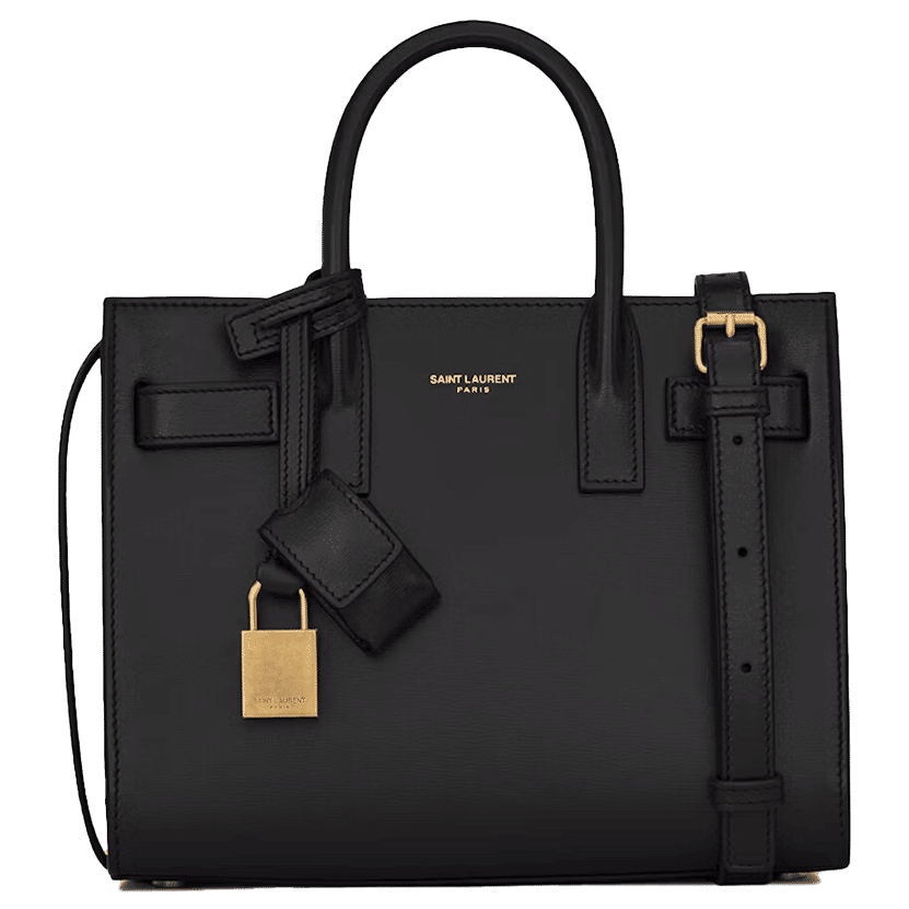 Saint Laurent Sac De Jour Nano In Smooth Leather Black