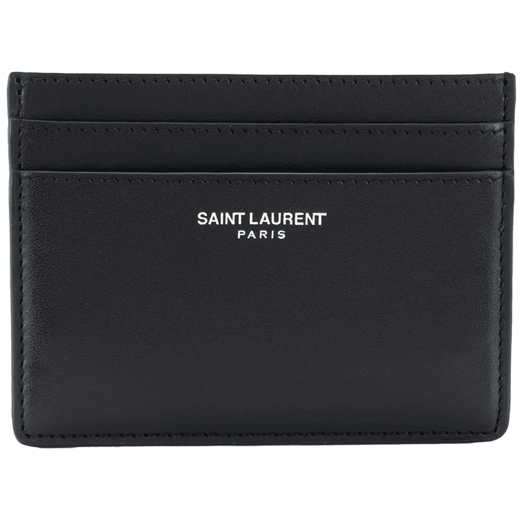 Saint Laurent square logo print cardholder