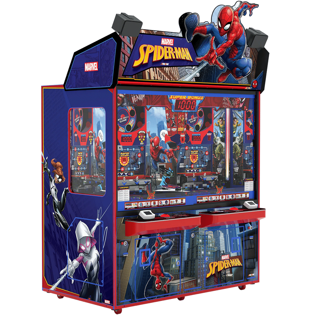 Andamiro Spider-Man Coin Pusher – 2-Player Arcade Game