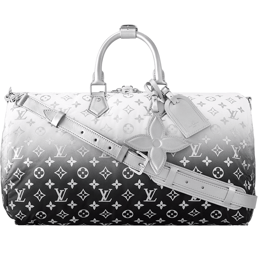 Louis Vuitton Keepall Bandouliere 45 Frost Gardiant Silver