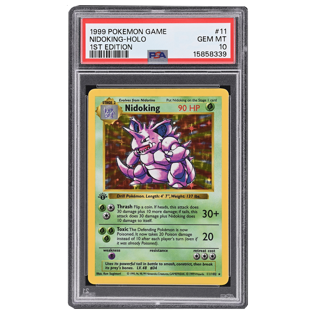 Nidoking-Holo PSA 10 - 1999 Pokemon Game 1st Edition #11