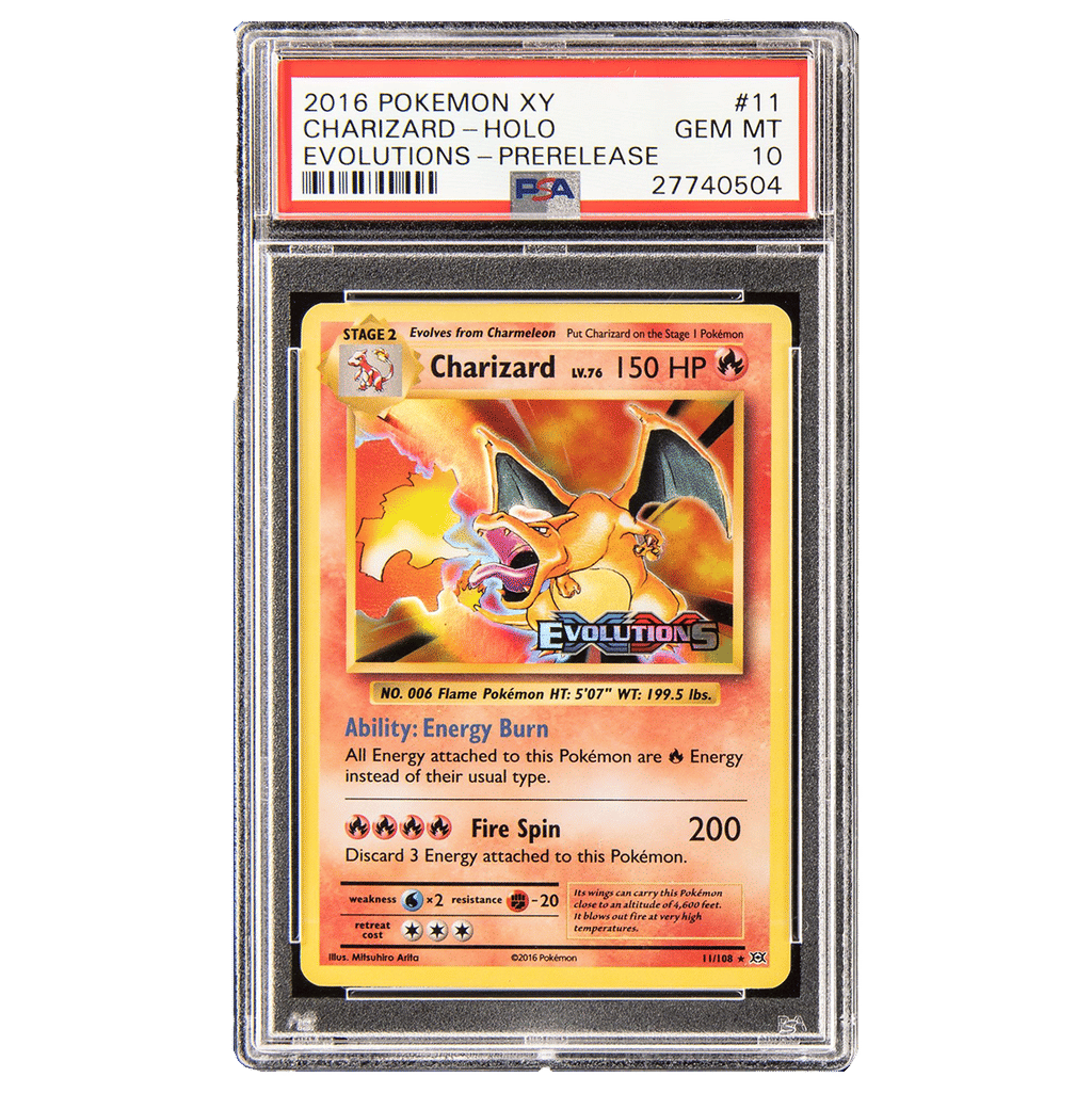 Charizard-Holo PSA 10 - 2016 Pokemon Xy Evolutions Prerelease #11