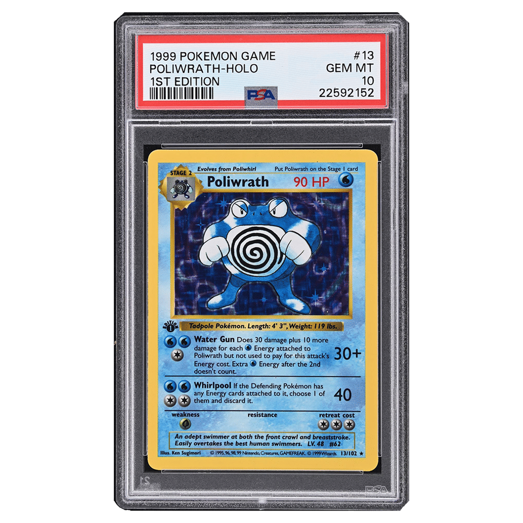 Poliwrath-Holo PSA 10 - 1999 Pokemon Game 1st Edition #13