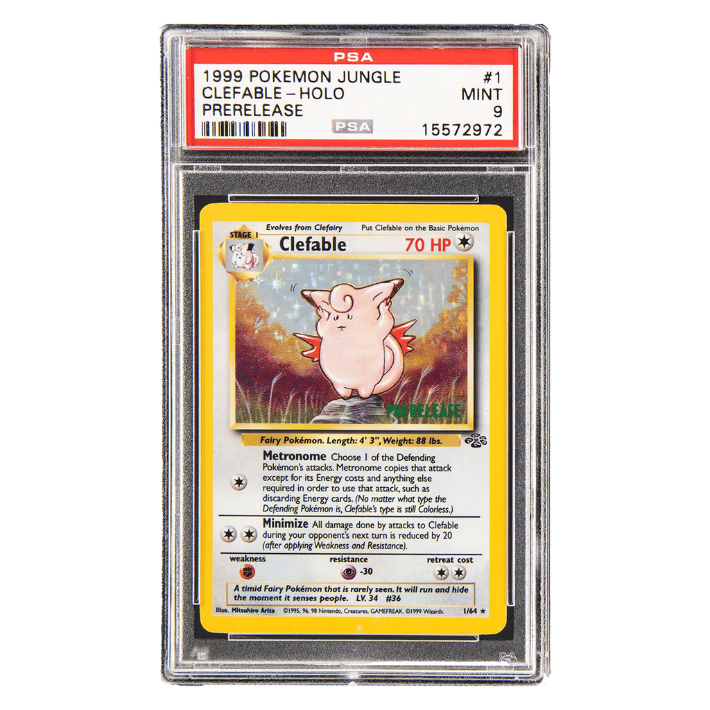Clefable-Holo PSA 9 - 1999 Pokemon Jungle Prerelease #1