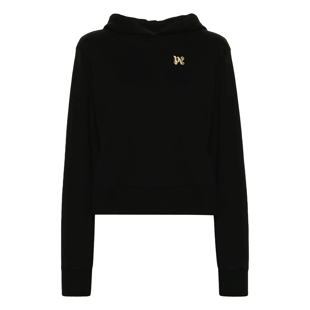 Palm Angels dragon-monogram cotton hoodie