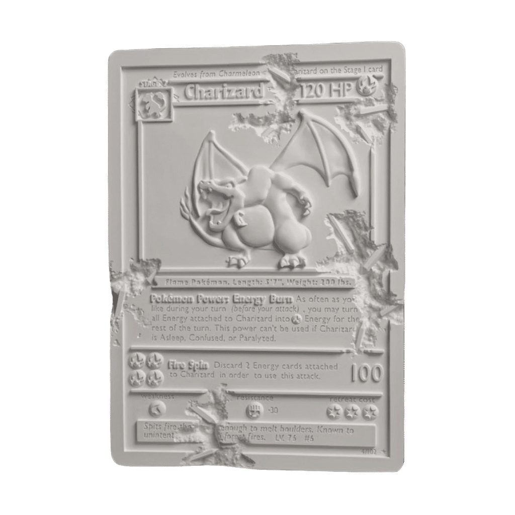 Daniel Arsham x Pokemon Crystalized Charizard Card Sculpture