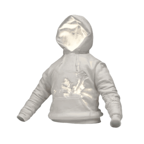 Daniel Arsham x Case Studyo Eroded Sweatshirt Lamp White