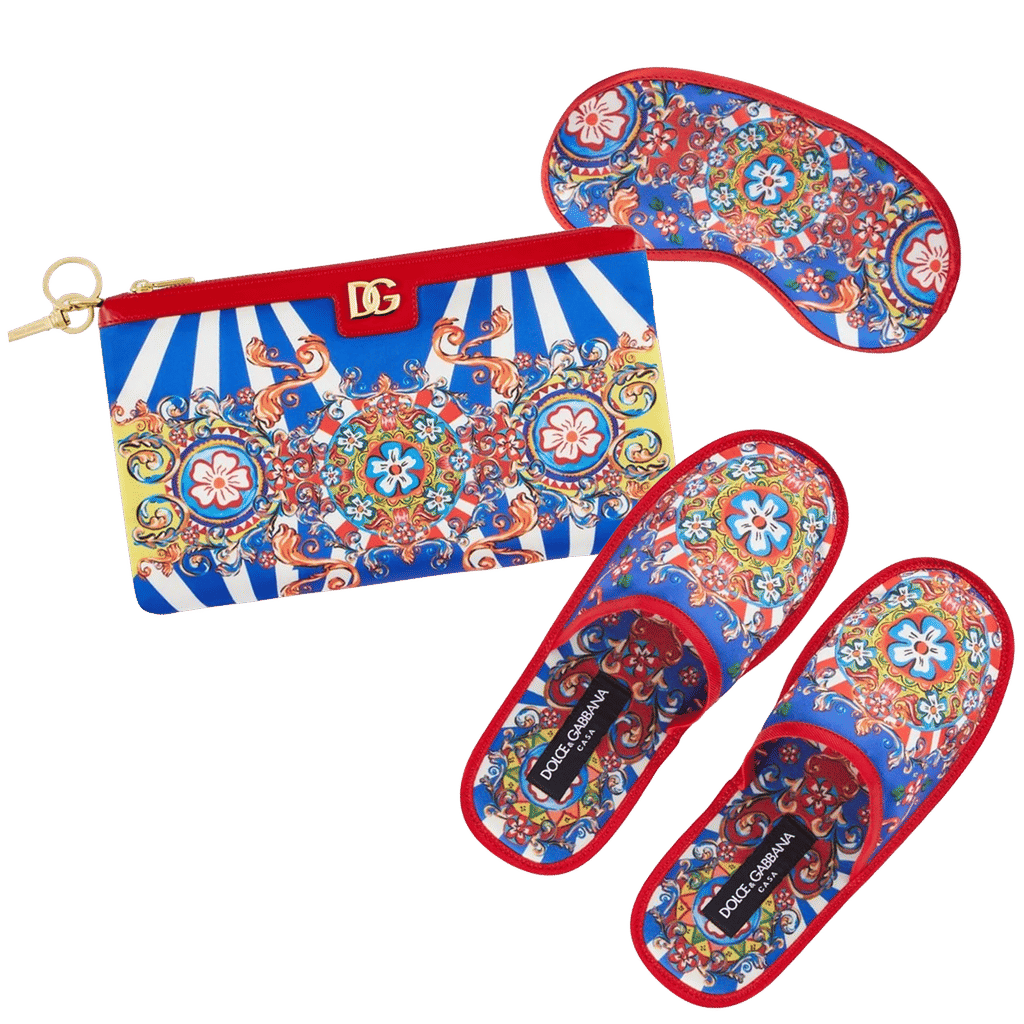 Dolce & Gabbana abstract-print three-piece comfort kit
