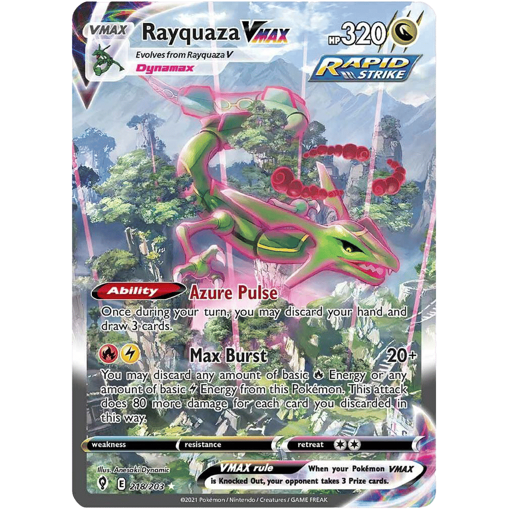 Rayquaza VMAX (Alternate Art Secret) - SWSH07: Evolving Skies (SWSH07)