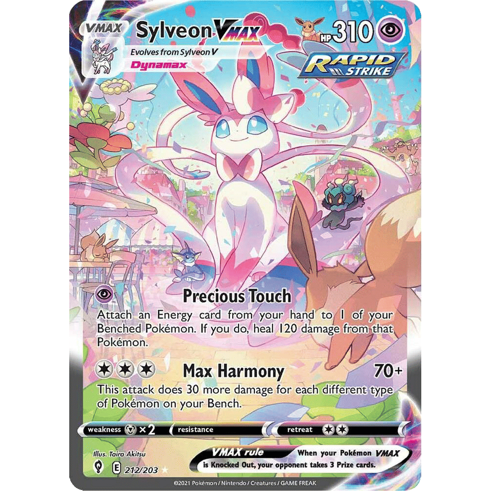 Sylveon VMAX (Alternate Art Secret) - SWSH07: Evolving Skies (SWSH07)