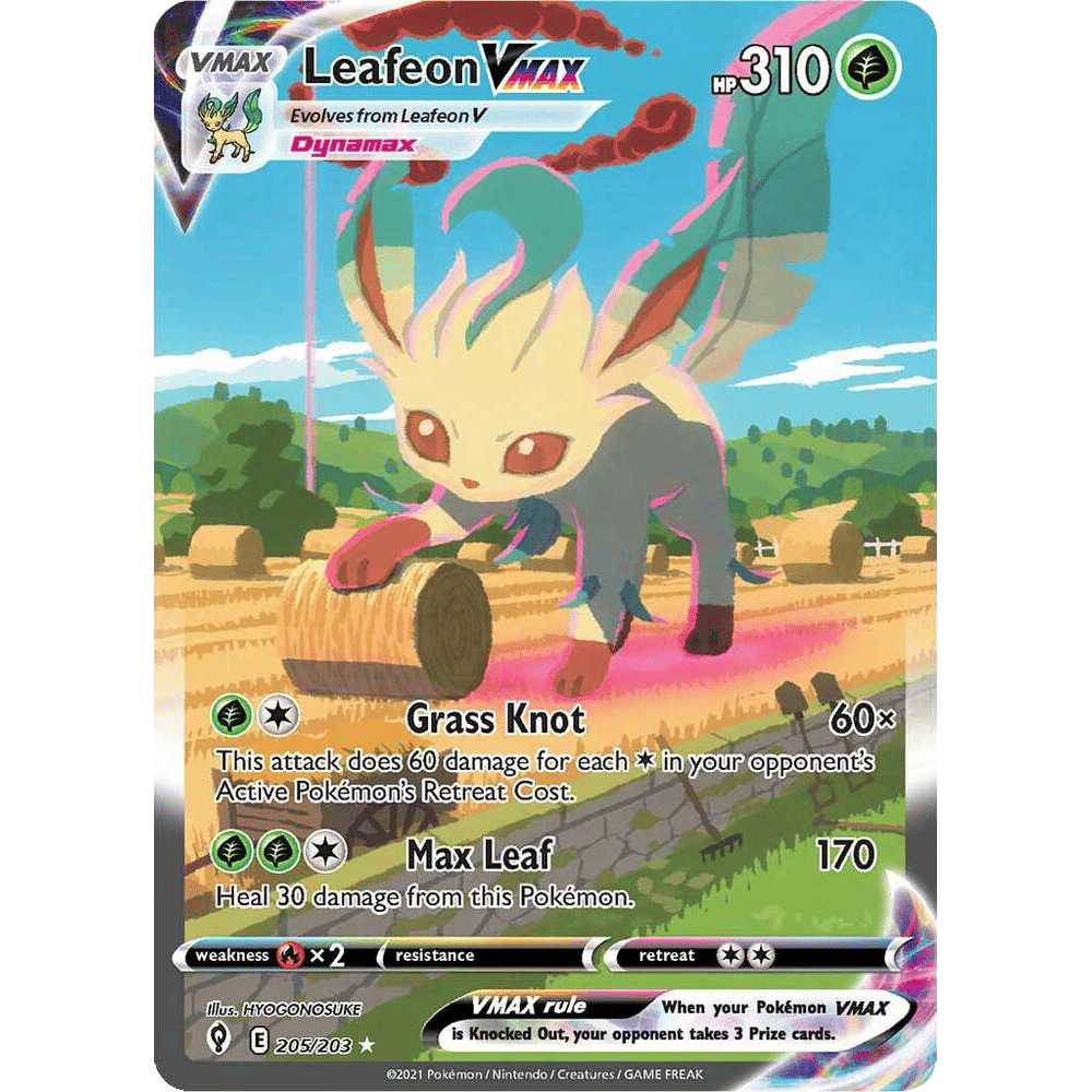 Leafeon VMAX (Alternate Art Secret) - SWSH07: Evolving Skies (SWSH07)