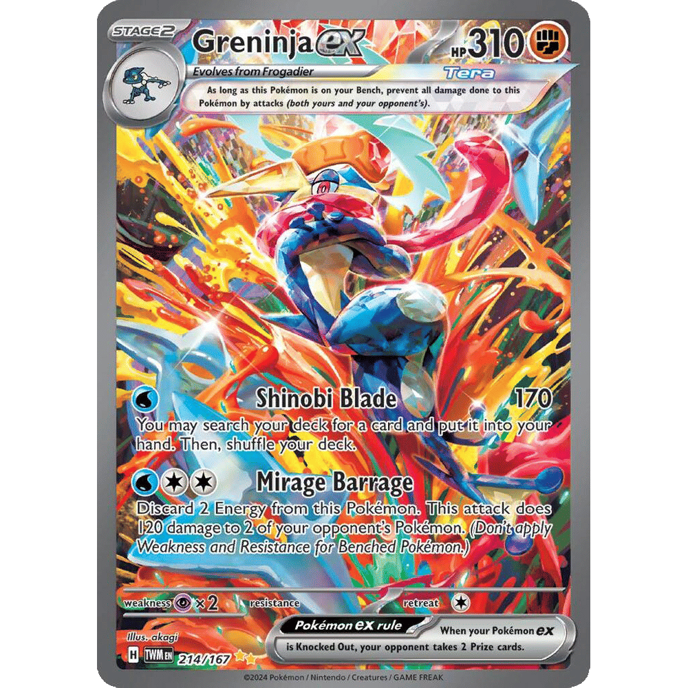 Greninja ex - 214/167 - SV06: Twilight Masquerade (TWM)