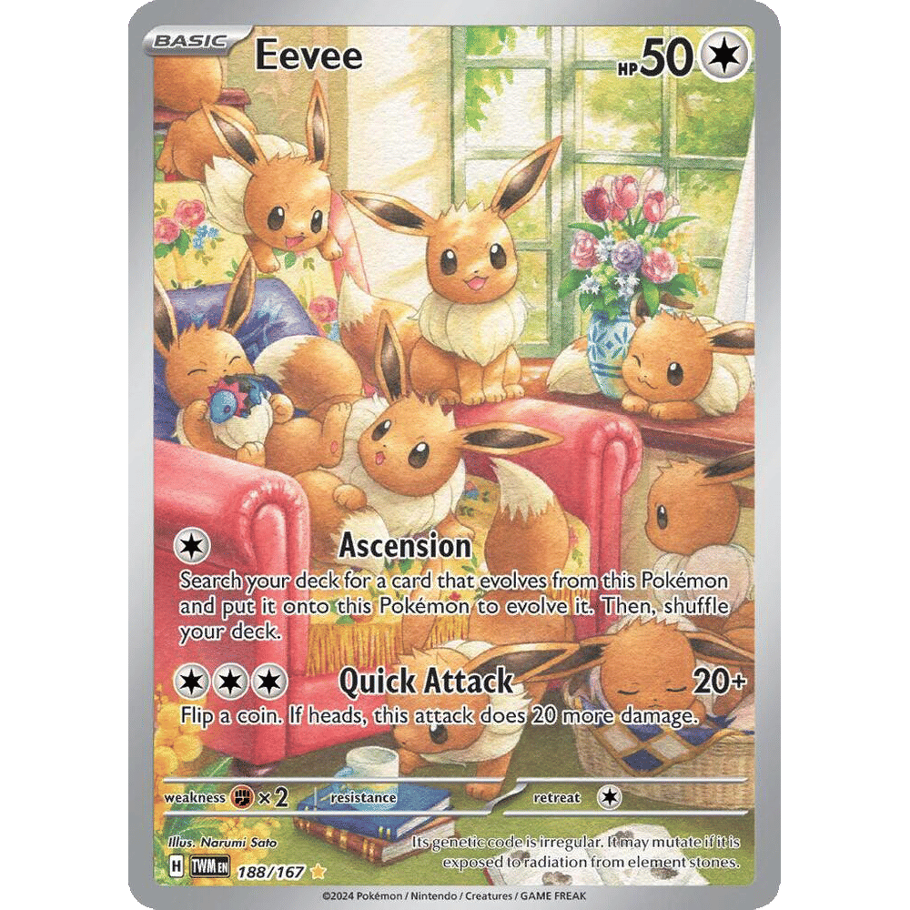 Eevee - 188/167 - SV06: Twilight Masquerade (TWM)