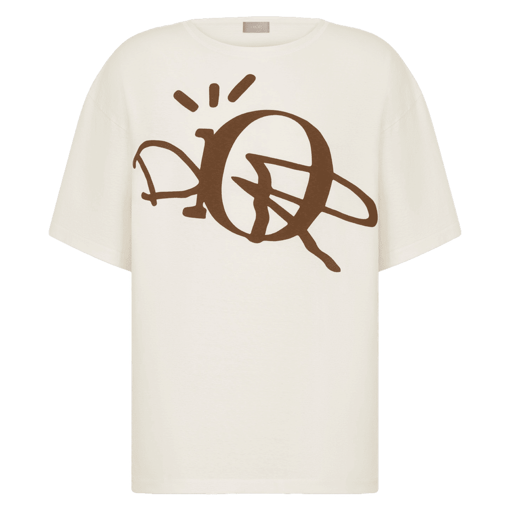 Oversized T-shirt White/Brown