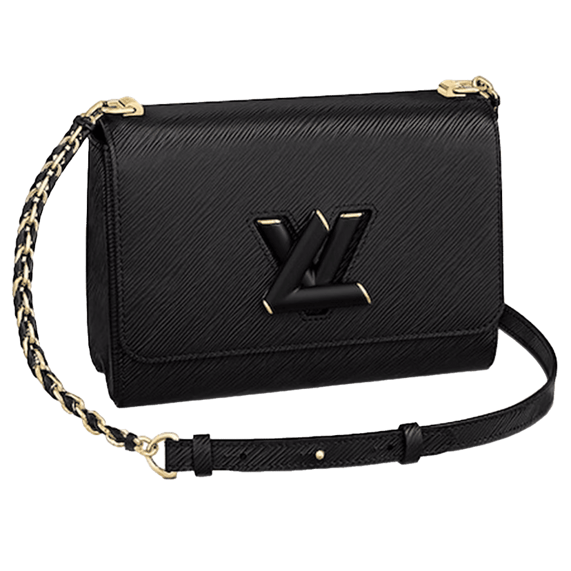 Louis Vuitton Twist MM Braided Links Epi Grained Leather Black