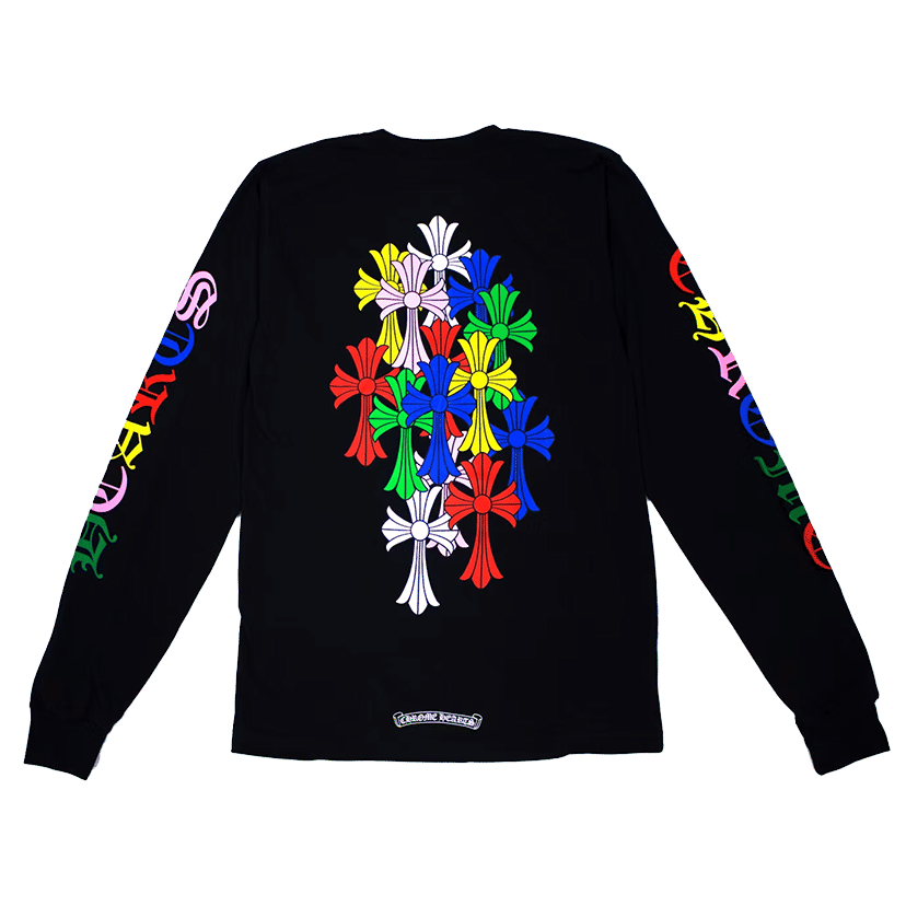 Chrome Hearts Multi Color Cross Cemetery L/S T-shirt Black