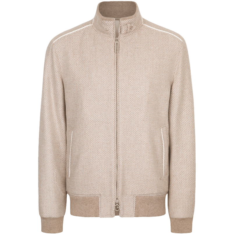 Stefano Ricci Pure Cashmere Blouson With Lambskin Details